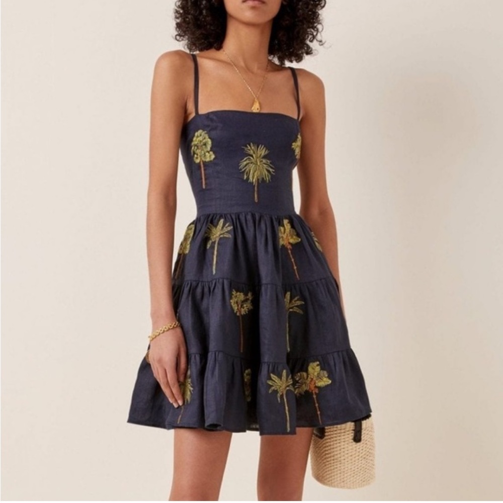 Agua Bendita palm dress